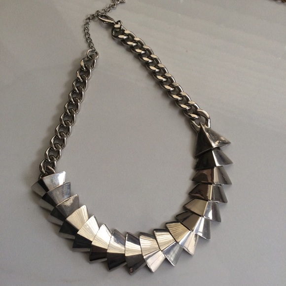 BCBGMaxAzria Jewelry - BCBG Max Azria Silver Statement Necklace